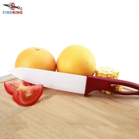 FINDKING cadeaux de beauté zircone bon manche rouge couteau à fruits en céramique ensemble de cuisine 3 "4" 5 "6" pouces + éplucheur + couvertures