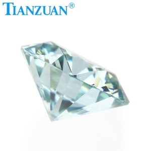 <span class=keywords><strong>Pietra</strong></span> <span class=keywords><strong>preziosa</strong></span> allentata di moissanite vvs di forma rotonda di <span class=keywords><strong>colore</strong></span> <span class=keywords><strong>blu</strong></span> per la fabbricazione di gioielli - Product Image 3