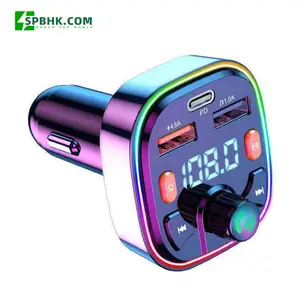 Audio MP3 Player 3.1A Blue Tooth Car FM Transmitter Dual USB Quick Charge Car Charger