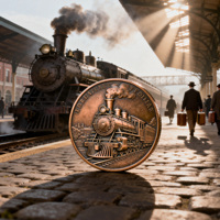 Monedas Conmemorativas de Diseño Nuevo, de Buena Calidad, Sublimadas, Multifuncionales, de Lujo, Estilo Antiguo