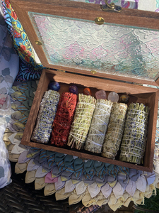 CELION California aplicador Stick meditación curación incienso paquete Salvia aromaterapia Kit venta al por mayor <span class=keywords><strong>Material</strong></span> <span class=keywords><strong>de</strong></span> cristal - Product Image 5