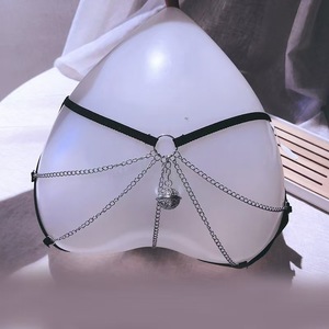 Lingerie Sexy con Catena Metallica e Campanello, <span class=keywords><strong>Perizoma</strong></span> Aperto per Donne, Tentazione Provocante, Produzione ODM all'Ingrosso - Product Image 6