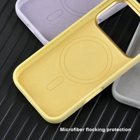 Casing HP iPhone 17 17 Pro 18 Pro Max dari Silikon Cair Anti Benturan dengan Ring Kamera Logam Desain Mewah dan Sentuhan Lembut serta Tombol Samping Logam