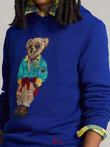 Suéter con capucha de punto de manga larga OEM y ODM personalizado con cuello redondo para hombres, suéter con capucha de invierno de punto para hombres - Product Image 2