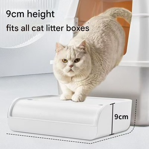 <span class=keywords><strong>Bac</strong></span> à litière pour chat à <span class=keywords><strong>double</strong></span> pédale avec pieds en bois, rampe extra large pour <span class=keywords><strong>bac</strong></span> à litière pour chats âgés de petite taille - Product Image 5