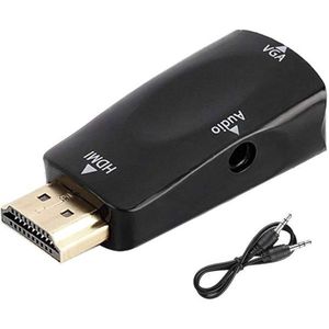 อะแดปเตอร์ HDMI เป็น VGA พร้อมตัวแปลงเอาต์พุตแจ็คเสียงสำหรับจอแสดงผลคอมพิวเตอร์ - Product Image 1