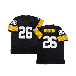 Maglia da Rugby Vintage da Uomo con Cuciture Stile Retrò Rod Woodson Donnie Shell Franco Harris Merril Hoge Lynn Swann Taglie S-3XL Spedizione Rapida - Product Image 6