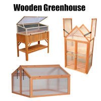 Serre en bois et polycarbonate, Serre en bois préfabriquée pour l'extérieur, Green House Hobby à cadre en bois