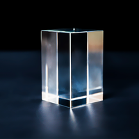 Small Bridge Wholesale Cube de cristal K9 vierge poli de qualité supérieure pour gravure laser 3D et sublimation, avec boîte cadeau pour cadeaux d'invités