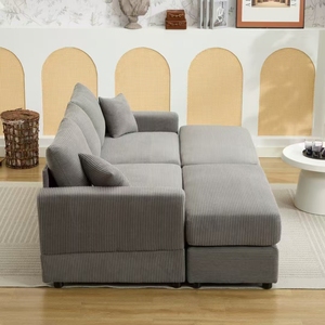 Js Thiết Kế Mới Vải To Thu Văn Phòng Phẩm <span class=keywords><strong>Sofa</strong></span> Với Ghế Lớn Ghế Giường Gối Đảo Ngược <span class=keywords><strong>Sofa</strong></span> Đồ Nội Thất Phòng Khách - Product Image 3