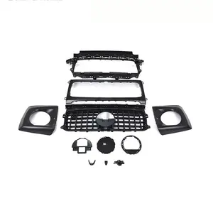 2019Y- G-class W464 G500 G550 upgrade to G63 front grille+head lights covers W463A front bumper grille car accessories auto part
