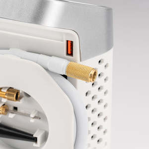 Inflador de neumáticos A0, compresor de aire portátil para automóvil, bomba de 12V CC, manómetro digital, kit de reparación de neumáticos pinchados de emergencia. - Product Image 6