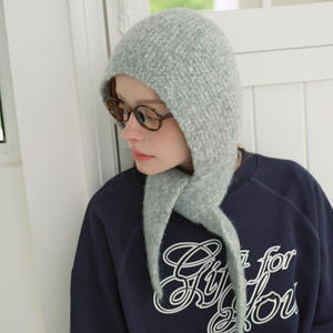Femmes Automne et Hiver <span class=keywords><strong>Laine</strong></span> Acrylique Fait à la Main Bonnet en Tricot Doux <span class=keywords><strong>Snood</strong></span> avec Protection du Cou des Oreilles - Product Image 2