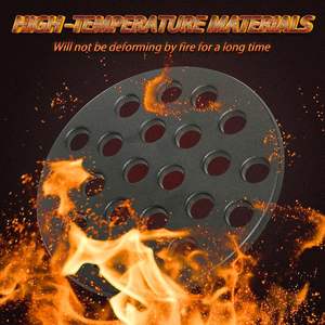 SEB pelat arang panas tinggi 10.5 inci Aksesori BBQ besi cor parut cocok untuk <span class=keywords><strong>Kamado</strong></span> Joe suku cadang pengganti klasik - Product Image 5