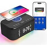 Muziekspeler RGB 15W draadloze oplader waterdichte draadloze audio slimme desktop wekker white noise speaker radio TF