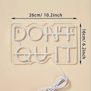 1pc plaque arrière <span class=keywords><strong>LED</strong></span> néon décoratif ne pas quitter, lumières murales décoratives polyvalentes, interrupteur de ligne 5V alimenté par USB - Product Image 5