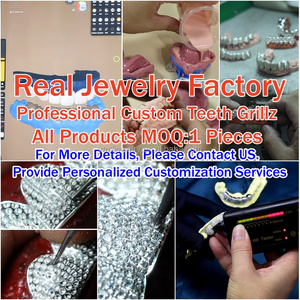 <span class=keywords><strong>Grillz</strong></span> Personalizzati Opachi di Alta Qualità, 8 su 8, in Argento S925, Oro Massiccio 10k 14k 18k, Gioielli Hip Hop per Denti - Product Image 5