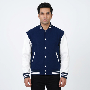 Wholesale High Quality Varsity Jacket <b>Men</b> Best Selling Leather Sleeves Low Price Varsity Jacket for <b>Men</b> - Product Image 1