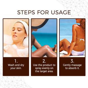 EELHOE Negro Refrescante Natural Bronceador Trigo Color Ayuda Bronceado Spray - Product Image 5