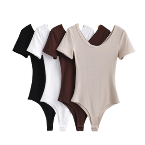 Tuta Sportiva <span class=keywords><strong>da</strong></span> <span class=keywords><strong>Donna</strong></span> in Nylon con Scollo a V e Maniche Corte, Vestibilità Regolare, Asciugatura Rapida per Tutte le Stagioni - Product Image 5