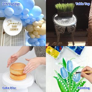 Vòng rõ ràng tấm Acrylic, trong suốt vòng tròn khoảng trống, Vòng plexiglass đĩa, vòng tròn Pet Panel cho Diy, bánh, hàng thủ công, bảng Top - Product Image 4