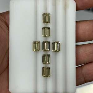 Excelente corte Piedra preciosa natural Corte Esmeralda suelto Calibrado Cambio de color natural Diáspora turca - Product Image 4