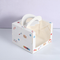 Cajas de sándwich de pastel de papel de embalaje de panadería de pastelería de diseño libre para fiesta de cumpleaños