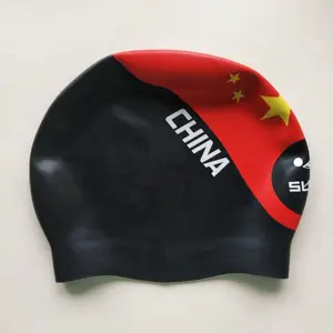 Casquette de natation en silicone, avec logo personnalisé, pour adultes et jeunes, chapeau imperméable, soins des cheveux