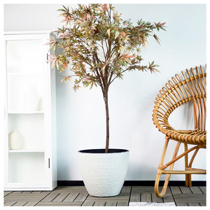 Macetas de estilo simple de 50cm, <span class=keywords><strong>maceta</strong></span> semiovalada, macetas y macetas de jardín similares a piedras, <span class=keywords><strong>maceta</strong></span> de plástico duradero sólido de 19,7 pulgadas - Product Image 4