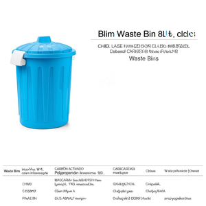 Bidoncino (8Lt) avec couvercle à clip BLIM Blu BD001 0080MJ CBL - Product Image 2