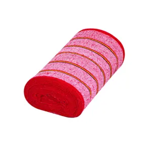 KLINTEK Rollo de Tela de Sarga Gruesa Roja de 25 m, 1 Pieza, para Manualidades Textiles - Product Image 1