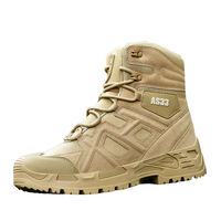 Bottes tactiques montantes imperméables pour hommes, idéales pour la randonnée et le travail en milieu désertique – Vente en gros