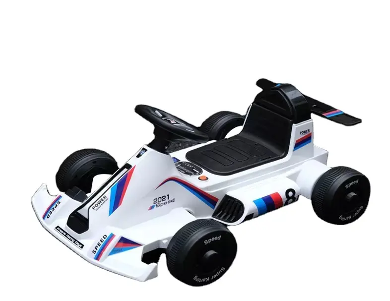 Supper Kids Go Kart 4 Wheel Powered Ride On Toy Kids Pedal Cars per Outdoor Racer Pedal Car con freno a frizione pneumatici in gomma EVA