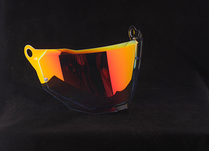 Visera para <span class=keywords><strong>Casco</strong></span> de Motocicleta TT COURSE Transparente con Efecto Humo, Colores ROJO REVO y DORADO, Hecha de Material PC Nuevo - Product Image 6