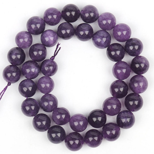 Natural Amethyst Stone <strong>Beads</strong> Round Shape Crystal Loose Spacer <strong>Beads</strong> for Jewelry Making DIY Bracelet and Necklace 15in <strong>4mm</strong> 6mm - Product Image 3