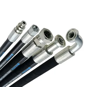 Meilleure vente tuyau de haute qualité en fil d'acier tuyau hydraulique tressé en caoutchouc pour équipement mécanique