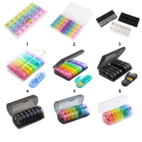 Offre Spéciale : Boîte de Rangement Portable Moderne pour Médicaments à 21 Compartiments, en Plastique PP Noir, Organisateur Hebdomadaire de Comprimés, Portable pour Sept Jours