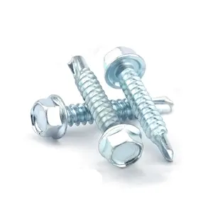 High Quality Self Drill Tapping Screw Flanged Hex Head Screw Hexagonal Head Self Drilling Screw