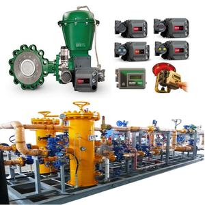 Vanne de régulation de débit sur skid avec vanne papillon EMERSON Fisher A11, actionneur 2052, positionneur DVC6200, régulateur de tension 67CF - Product Image 3