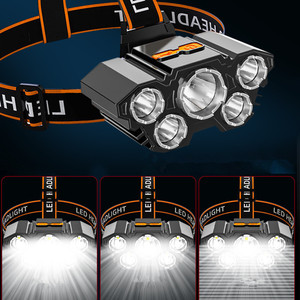 Smart Home Products High Power 5 <b>LED</b> <b>Flashlight</b> Rechargeable With Built in Battery Strong Light Camping Smart Home Products - Product Image 4