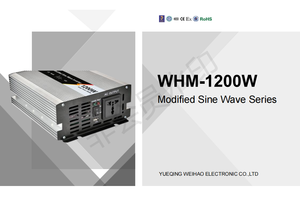 Onduleur DC 12V 24V 48V à AC 110V 220V 1200W voiture modifiée alimentation extérieure UPS onduleur hybride - Product Image 6