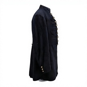 Manteau long pour homme du XIXe siècle, uniforme historique, vêtement d'extérieur à manches longues, style musée, à un seul bouton - Product Image 2