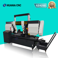 Scie à ruban horizontale à double colonne entièrement automatique CNC GZ4250, moteur 5,5 kW, capacité de coupe 500 mm