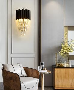 装饰酒店乡村金色客厅黑色吊灯照明灯具发光二极管天花板豪华现代水晶吊灯 - Product Image 6