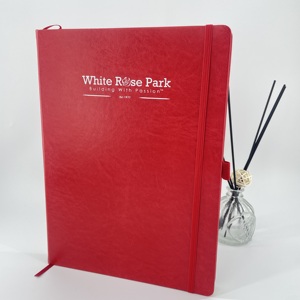 PU Leather Hardcover Sewn <b>Notebook</b> with Film Lamination and Custom Logo - Product Image 5