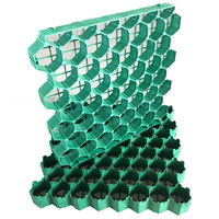 Grille de pavage perméable en plastique avec drainage pour parking écologique industriel et grille de gazon pour allée d'accès d'incendie