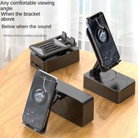 Nouveau support de téléphone rotatif intelligent, haut-parleur sans fil, batterie externe audio, support multifonctionnel 3 en 1