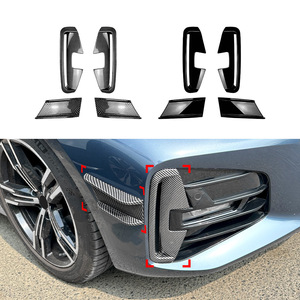 Pegatinas para Rejillas de Ventilación Delanteras BMW Serie 4 G22 G23 M Sport, Textura de Fibra de Carbono, Adhesivos para Parachoques, Pegatinas Adhesivas para Carrocería - Product Image 1