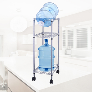 High Quality <strong>5</strong> <strong>Gallon</strong> <strong>Water</strong> Bottle <strong>Jug</strong> Rack <strong>with</strong> Wheels and Plastic <strong>Faucet</strong> - Product Image 2