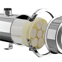 Purificateur d'eau pour toute la maison à grand débit en acier inoxydable, à poser sur le comptoir, filtre à membrane d'ultrafiltration PVDF manuel 0,01 pour usage domestique